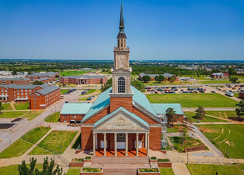Raley Chapel of Oklahoma Baptist University in Shawnee, Oklahoma.