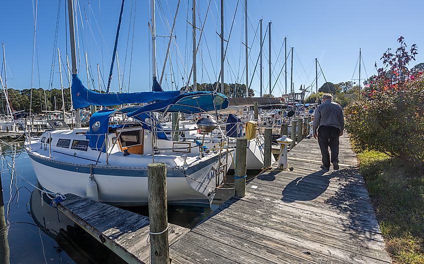 Broad Creek Marina, Deltaville, Virginia.