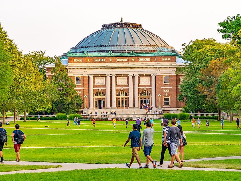 Campus of the University of Illinois Urbana-Champaign.