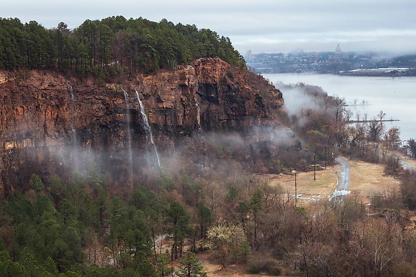 Emerald Park, an outdoor recreational site in North Little Rock near Bryant, Arkansas