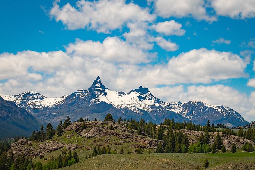 Pilot peak in the Absaroka range, Wyoming.