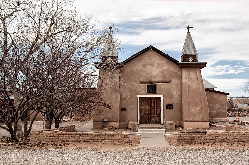 Old San Isidro Church, Corrales, New Mexico.