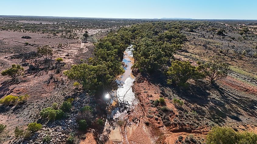 Packsaddle Creek near Packsaddle, New South Wales.