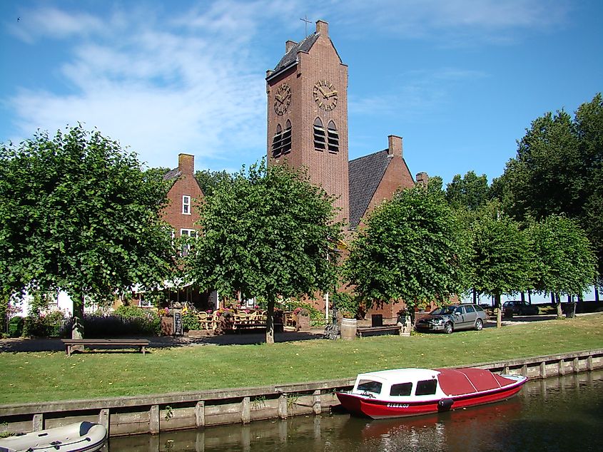 Saint Frederick Church in Sloten, The Netherlands.