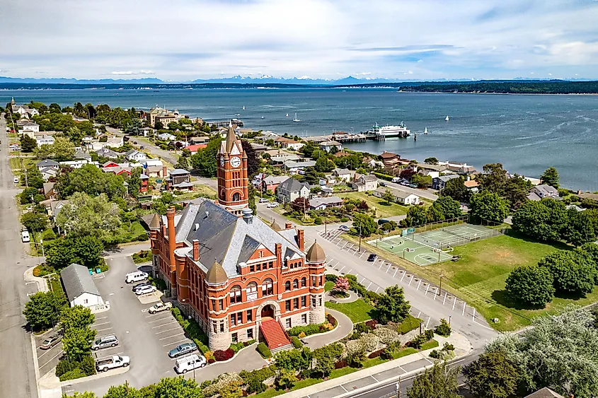 View of Port Townsend, Washington, from Puget Sound.