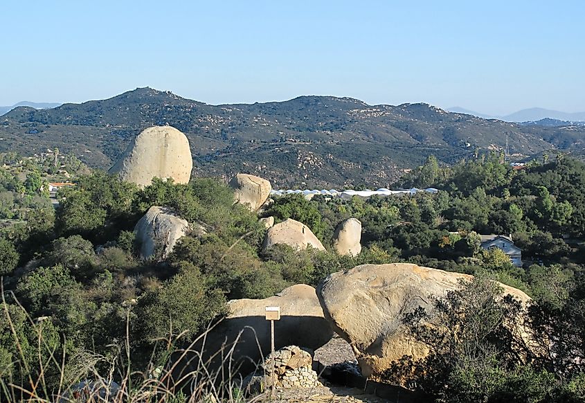Typical rock formation in Hidden Meadows. 
