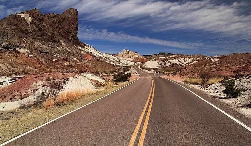 Ross Maxwell Scenic Drive, Big Bend National Park, Texas.