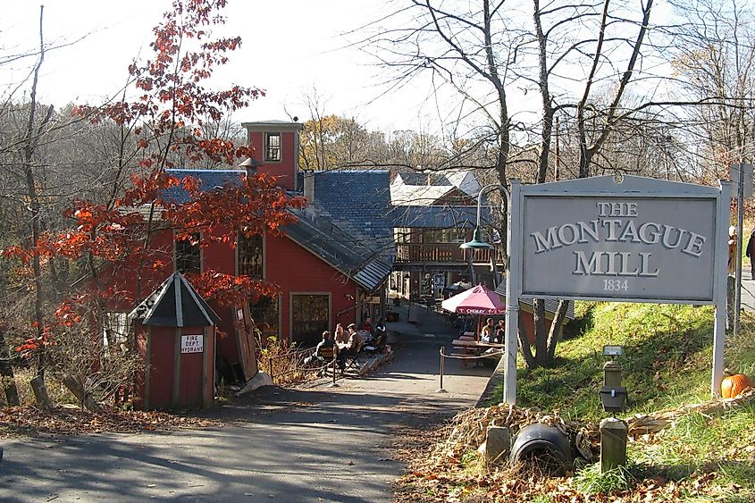 Montague Book Mill in Montague, Massachusetts.