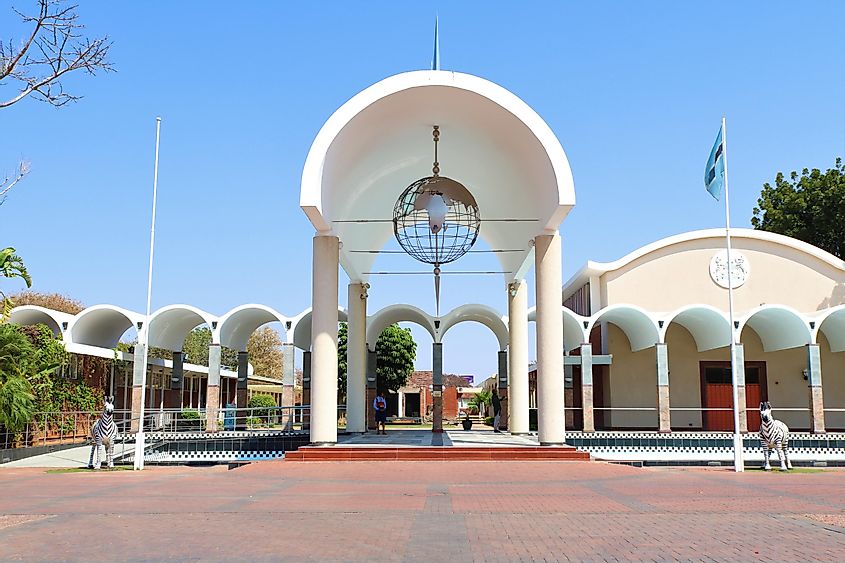 Parliament building of Botswana