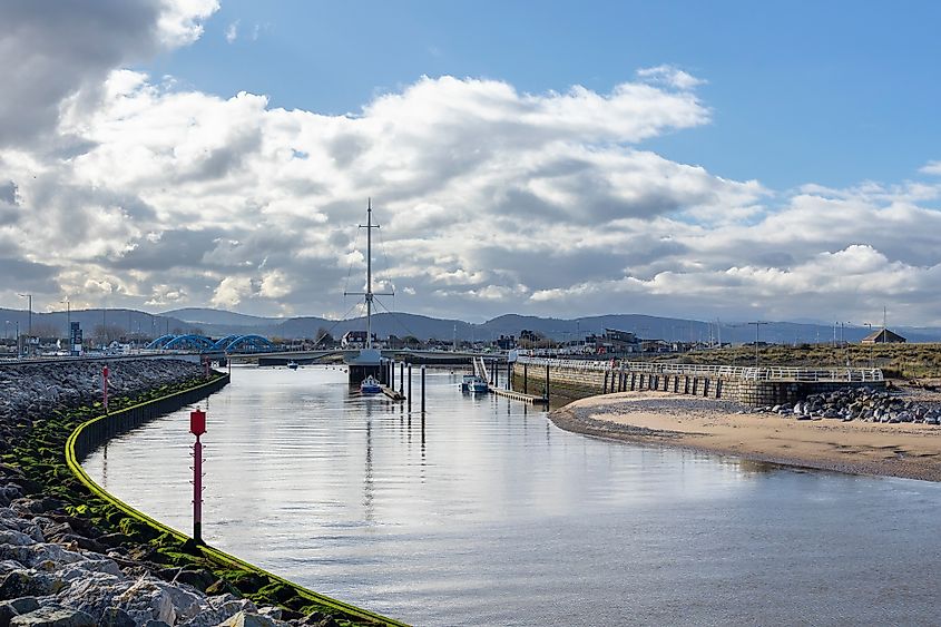 Rhyl Harbour, Wales, United Kingdom.