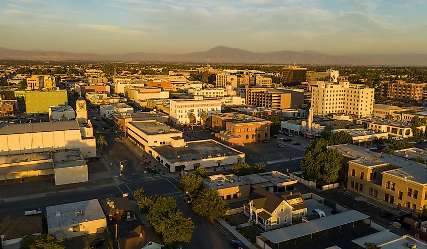 A sunny day in the southern city of Bakersfield