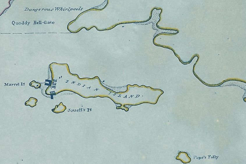 Map off Deer Island