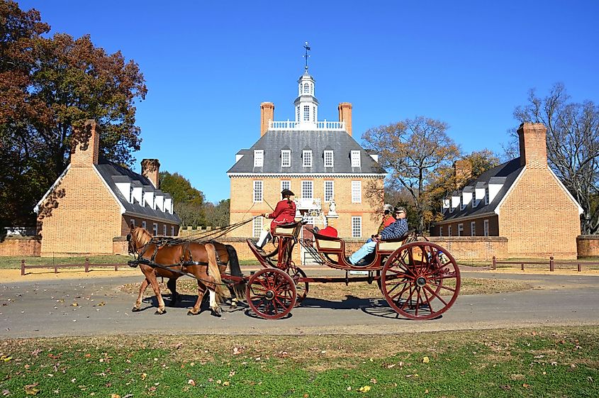 The Governors Palace in Colonial Williamsburg, Virginia.