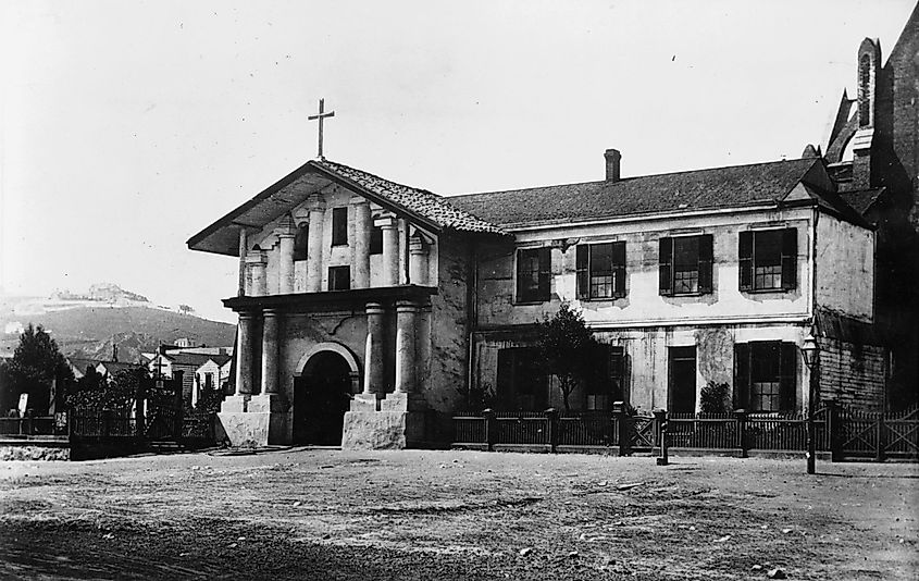 Mission San Francisco de Asis (Mission Dolores) on Dolores Street in San Francisco, California 