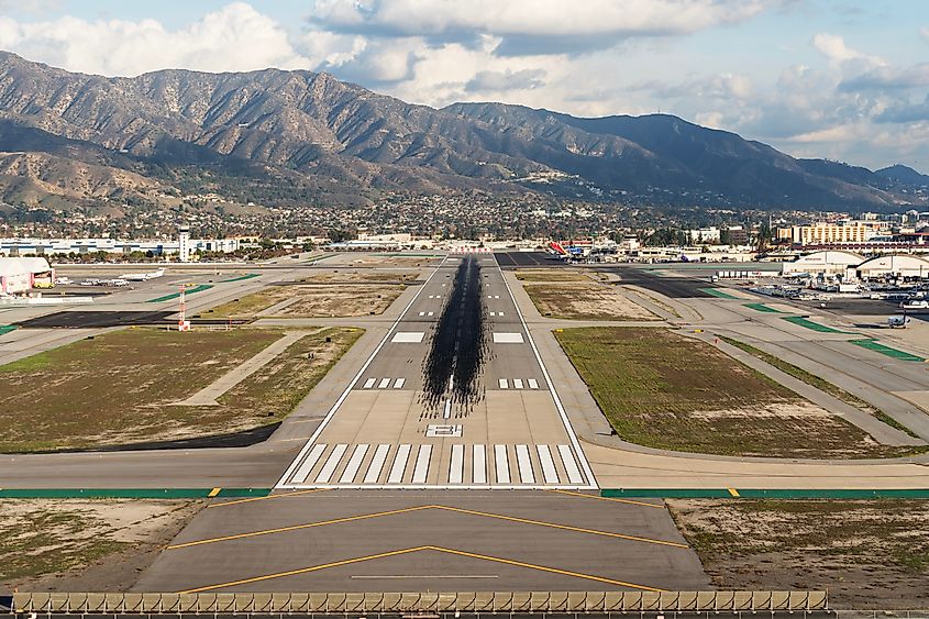 Hollywood Burbank Airport in the San Fernando Valley.