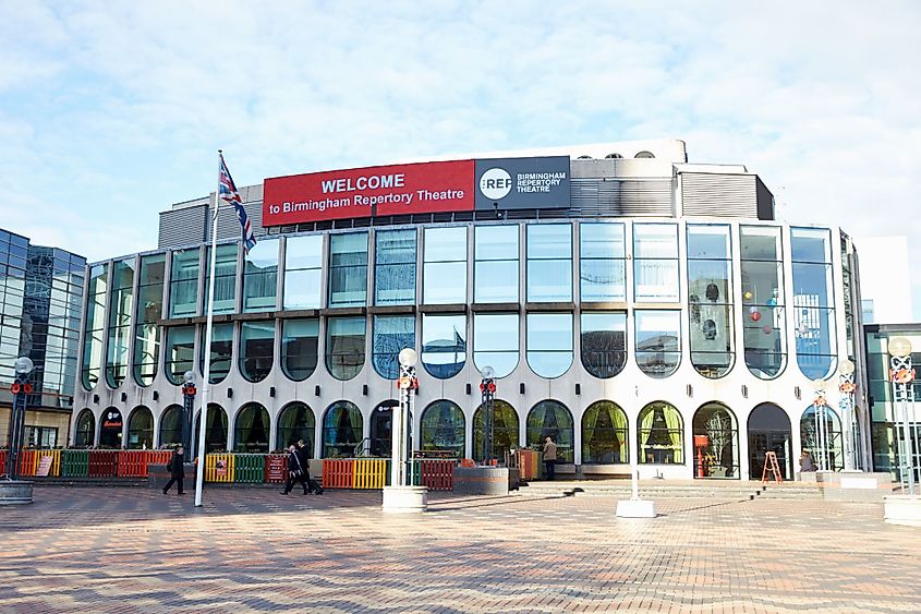 Exterior of the Birmingham Repertory Theatre Building