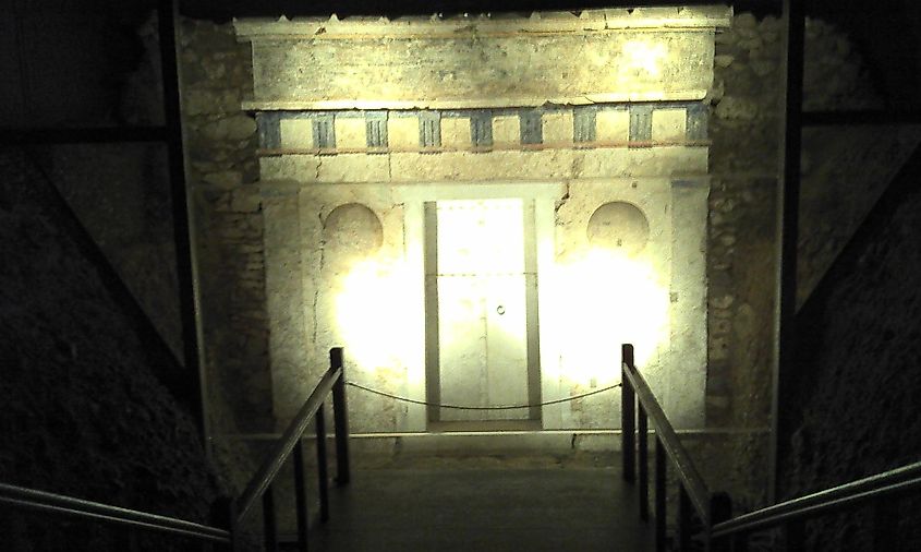 Tomb III Vergina Museum, Macedonia, GREECE.