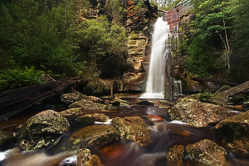 Snug Falls in Snug, Tasmania
