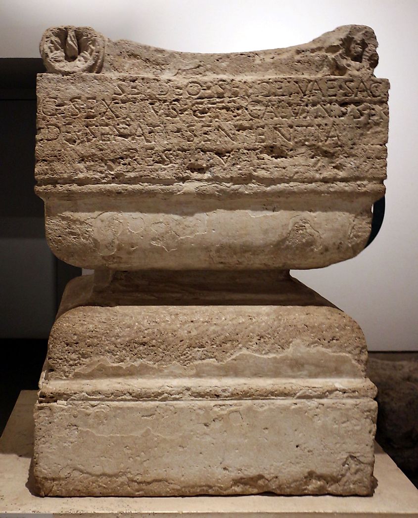 An altar to the Unknown God or Agnostos Theos