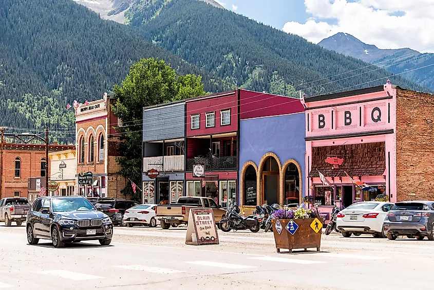 Small town village of Silverton, Colorado