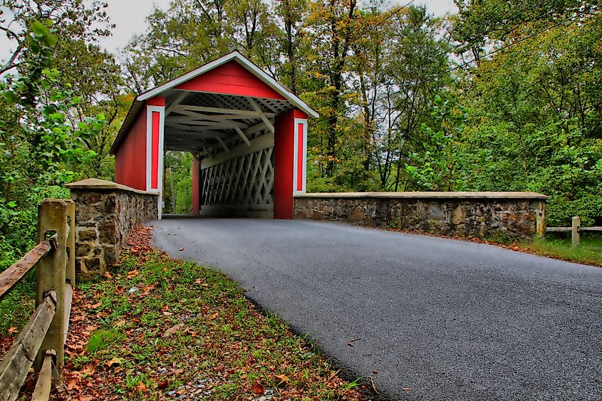 Ashland Covered Bridge in Hockessin, Delaware.