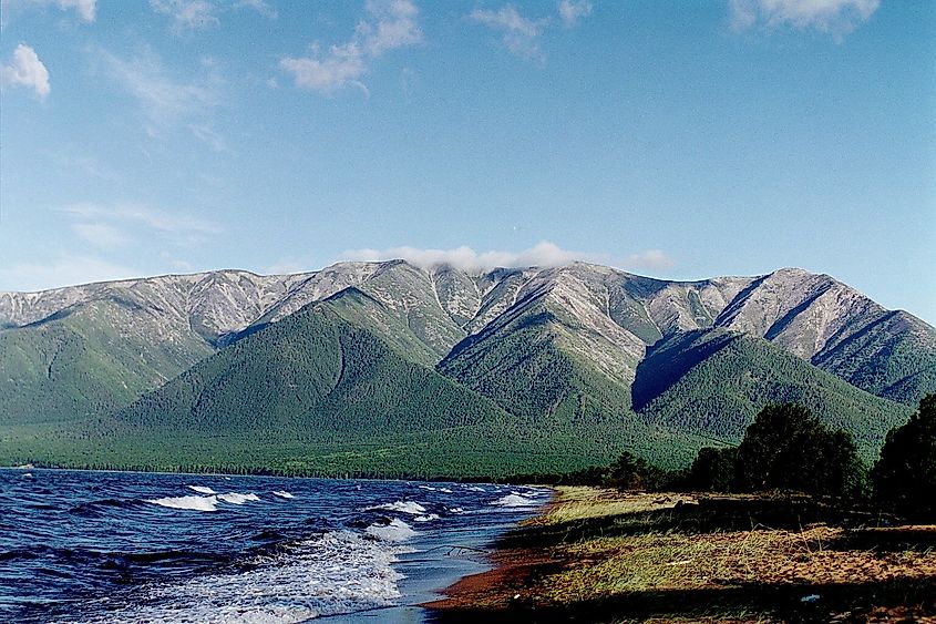 Eastern shore of Lake Baikal, Svyatoy Nos Island (Holy Nose, top elevation 1877 m)