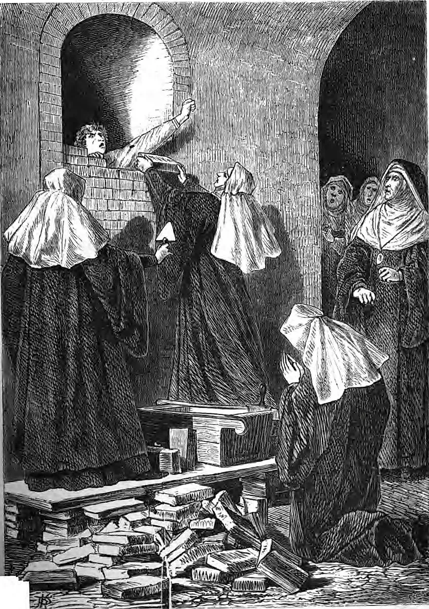 Immurement of a nun