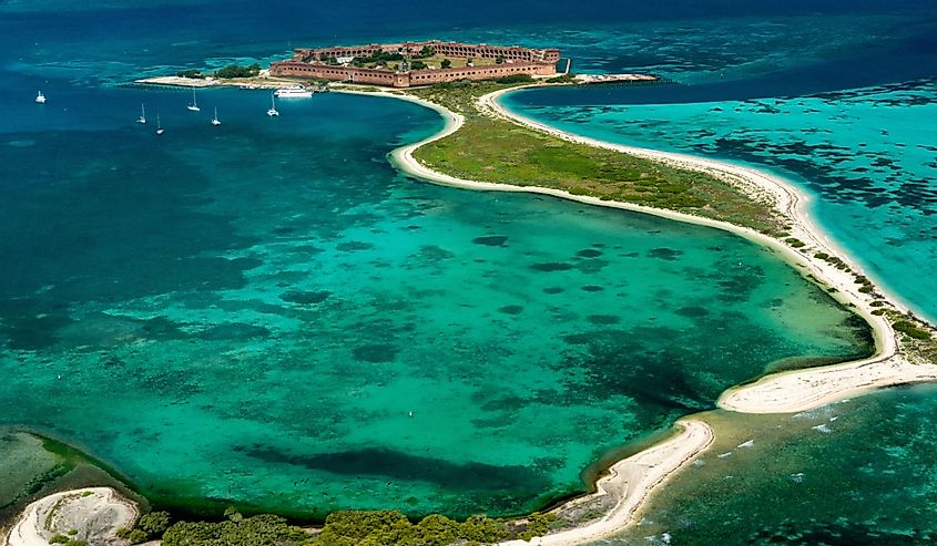 Float Plane View of Dry Tortugas National Park, Florida