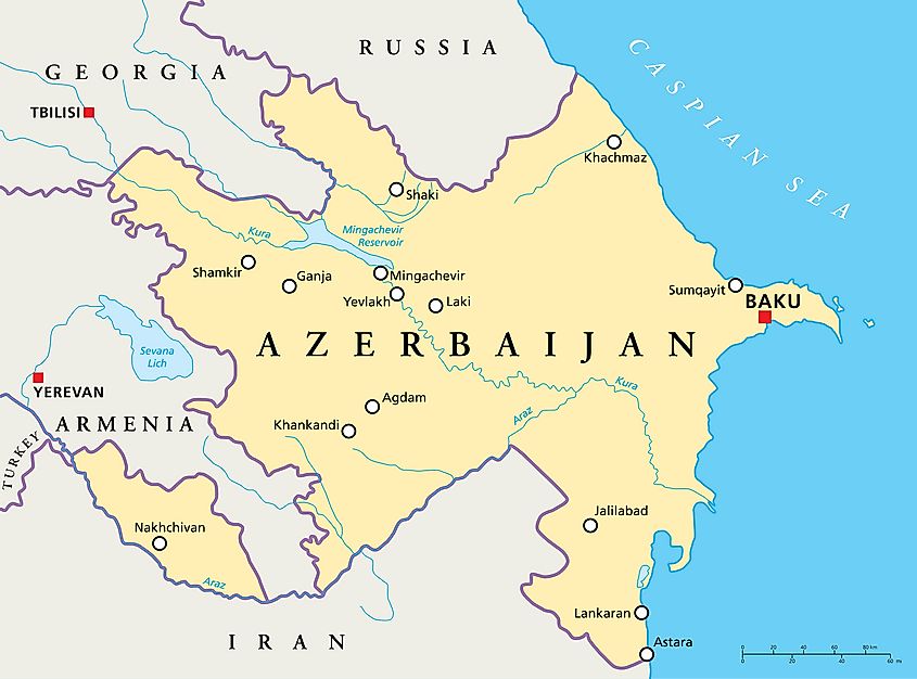 Azerbaijan map