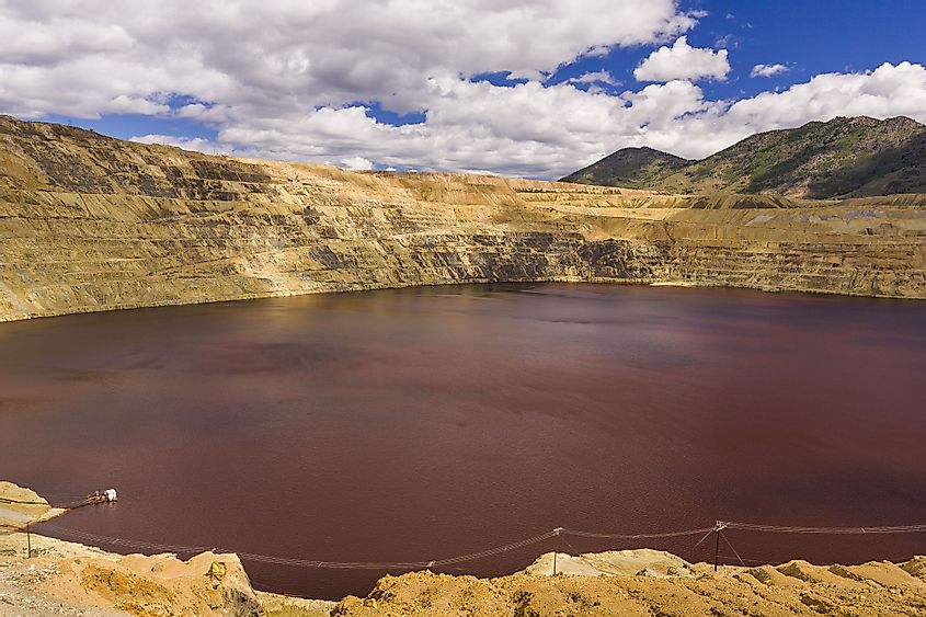 The Berkeley Pit mine in Butte, Montana
