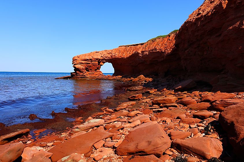 Cavendish Cliffs on Prince Edward Island.