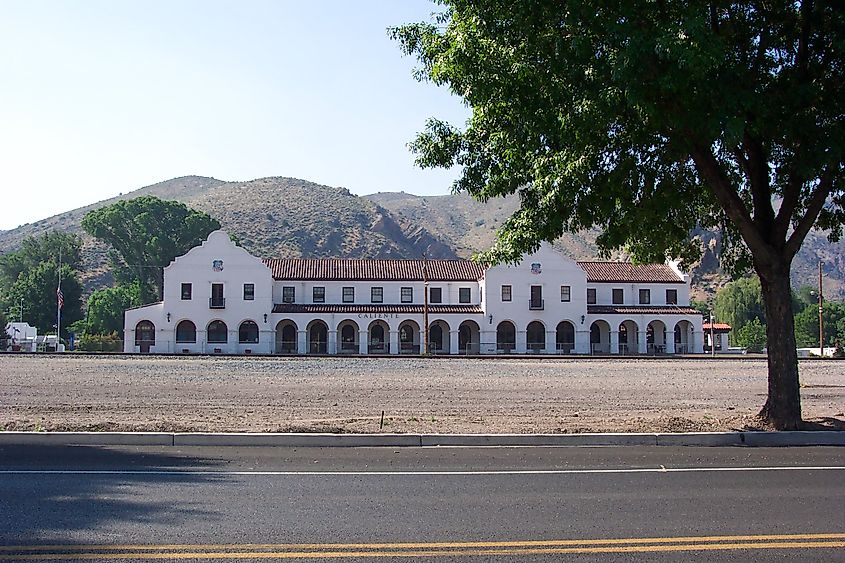 The historic Caliente Railroad Depot in Nevada