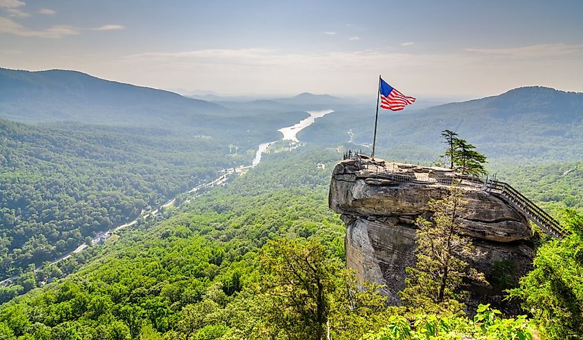 Chimney Rock at Chimney Rock State Park in North Carolina