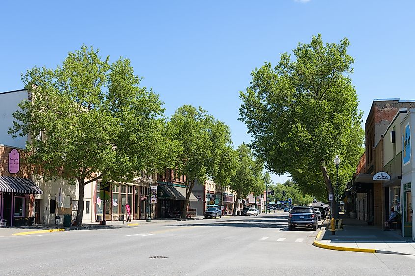 Main Street in Dayton, Washington.