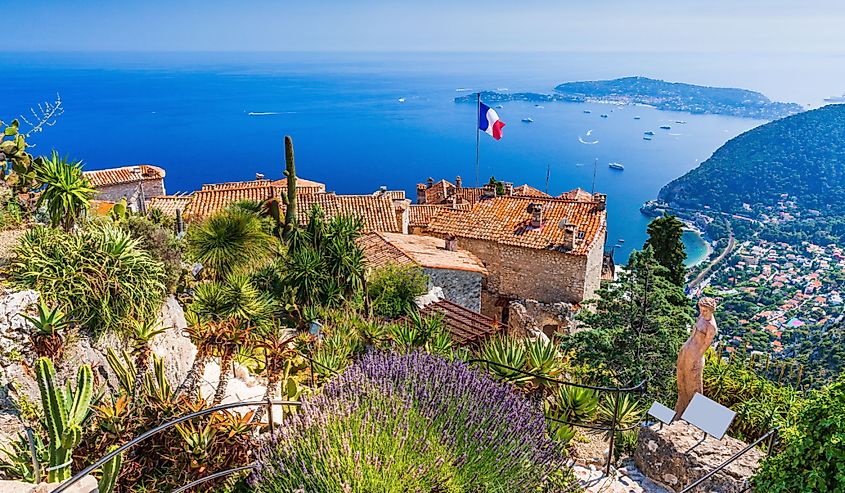 The Medieval Village of Eze overlooking the French Riviera