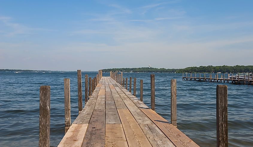 Pier on Spirit Lake. 