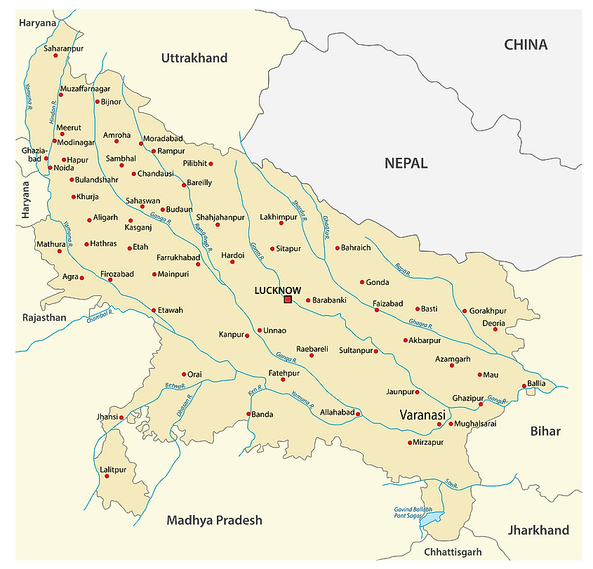 Varanasi map