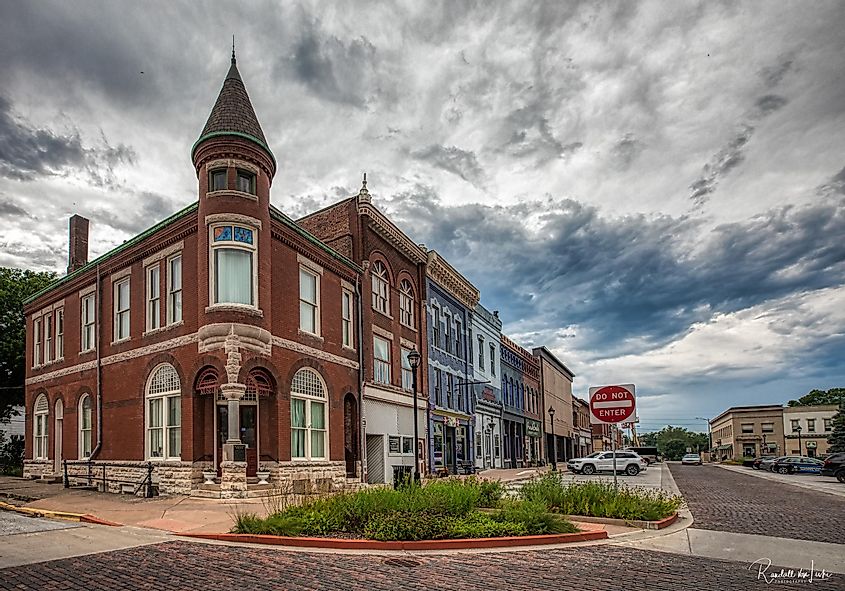 Courthouse Square in Petersburg, Illinois