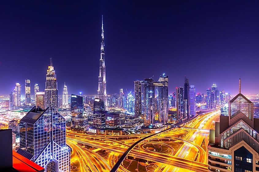 Dubai at night