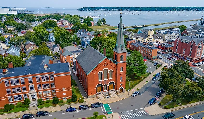 Immaculate Conception Church, Mary, Queen of the Apostles Parish on 15 Hawthorne Blvd, Salem, Massachusetts