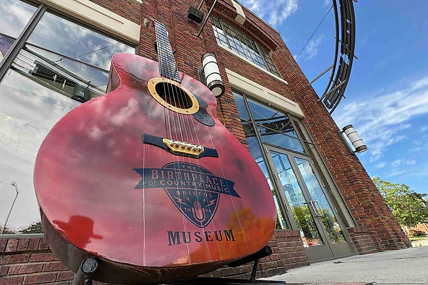 Bristol celebrates its music heritage as the birthplace of country music. Image credit Bryan Dearsley