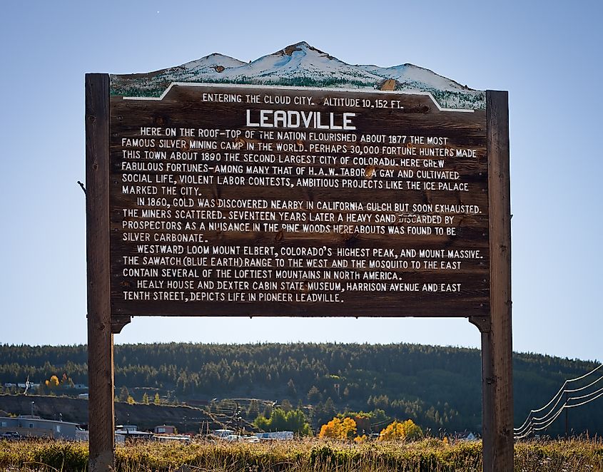 Leadville sign