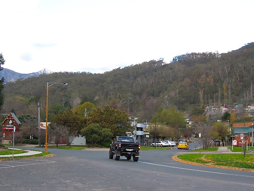 The beautiful town of Mount Beauty, Victoria, Australia