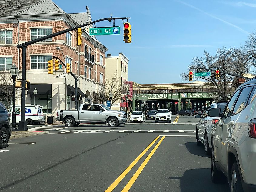 Downtown Cranford from Walnut Street