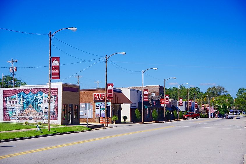 Fourth Avenue in Red Bay, Alabama