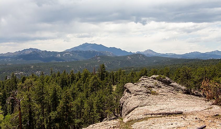 Laramie Peak seen from Esterbrook, Wyoming