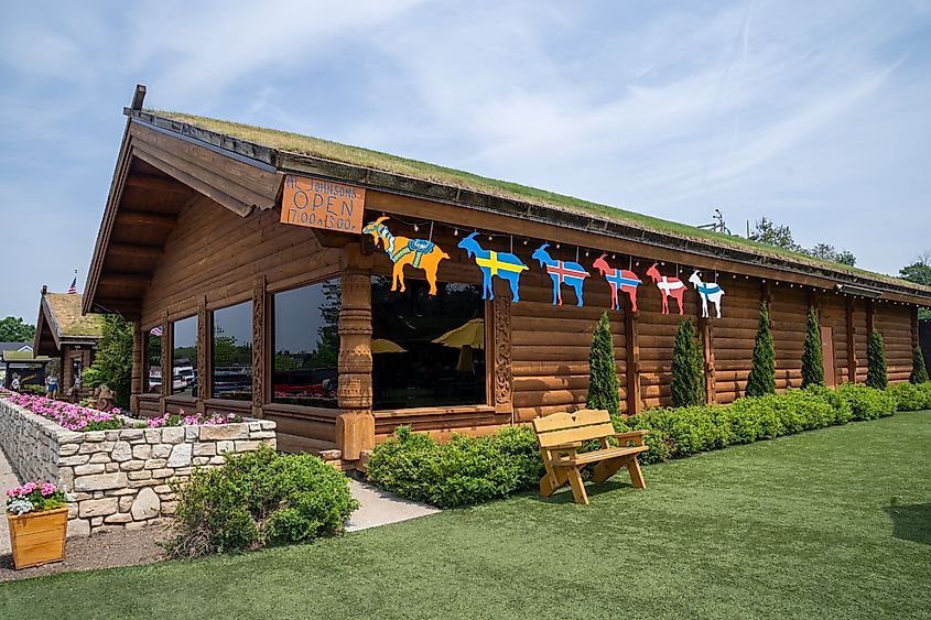 Al Johnson's Swedish Restaurant in Sister Bay, Wisconsin.