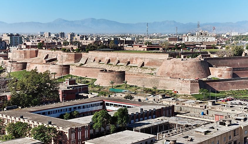 Bala Hissar, the ancient fort in Peshawar, Pakistan