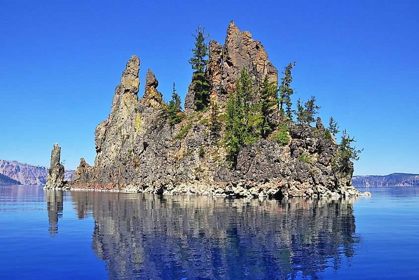 Phantom Ship in Crater Lake National Park, Oregon