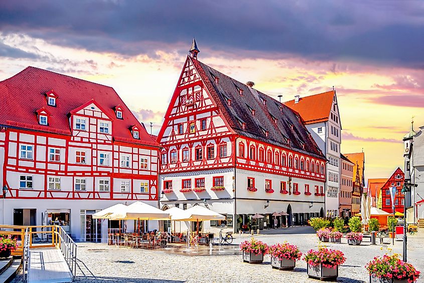 Old city of Noerdlingen, Bavaria, Germany